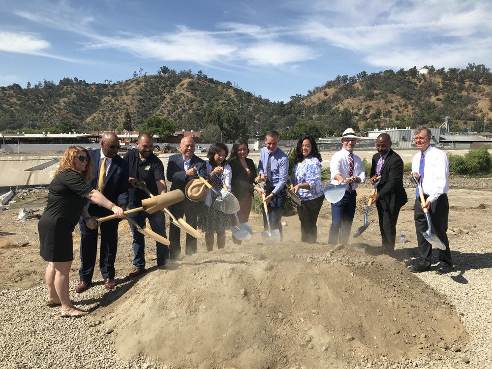 Taylor Yard bridge groundbreaking ceremony